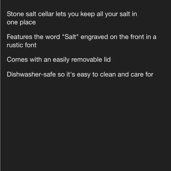 Hearth & Hand Salt Stoneware Container - Picture 3 of 5